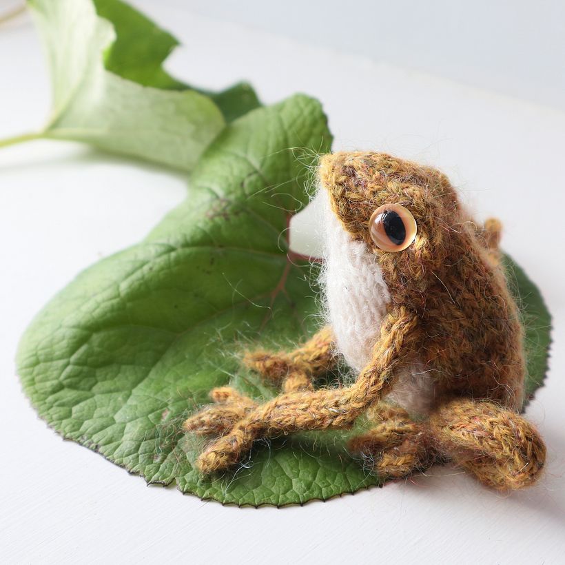Frog knitting 10