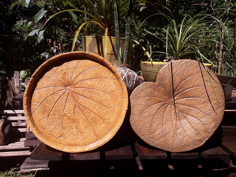 Suportes para Kokedamas feitos de Terra Amazônica e  Cimento.