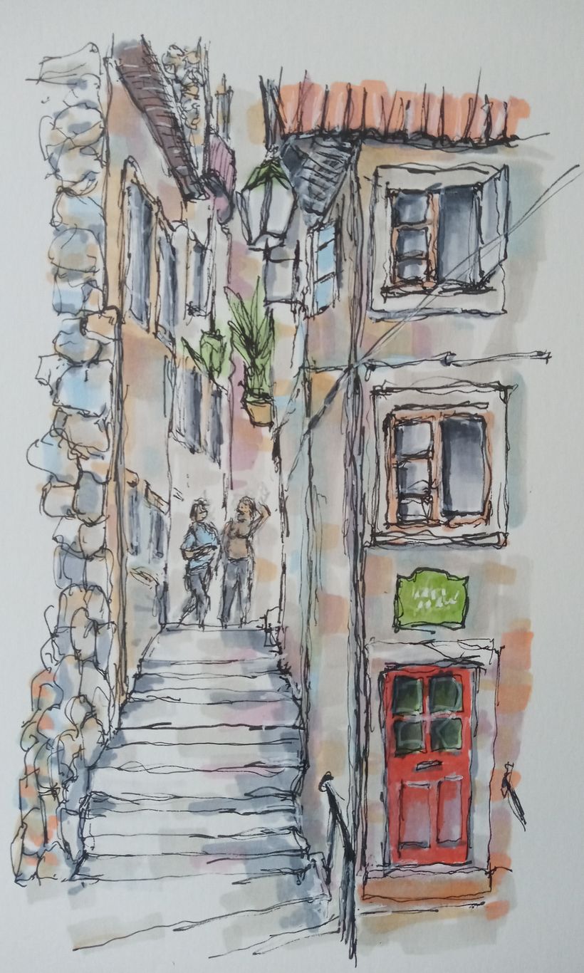 My project for course: Expressive Architectural Sketching with Colored Markers 11