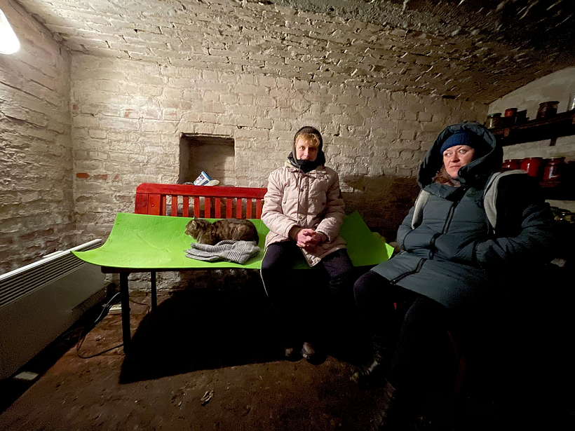 Anna’s reality in the bomb shelter.