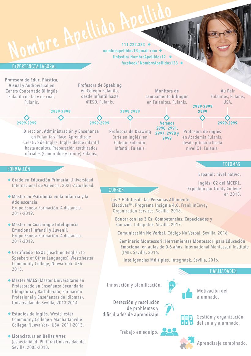 Ejemplo CV Profesora 1