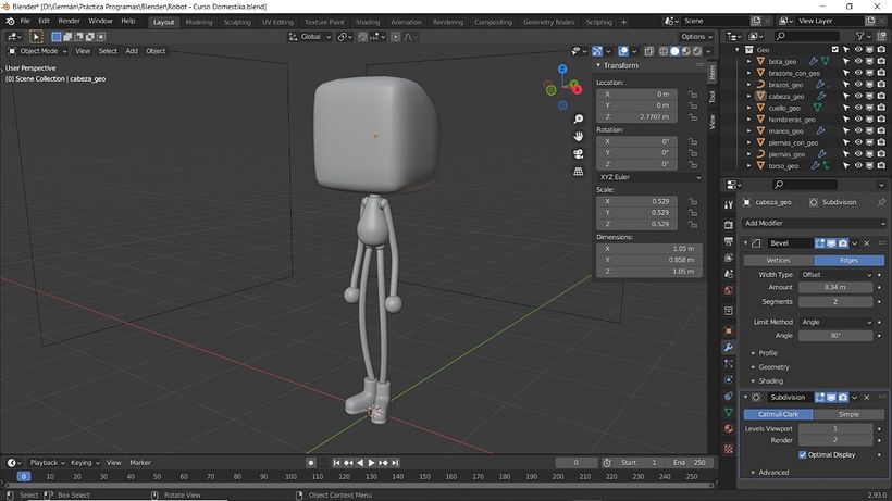 Mi proyecto del curso: Introducción al diseño y modelado 3D con Blender 2