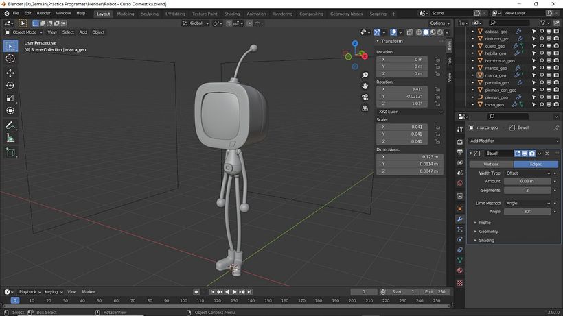 Mi proyecto del curso: Introducción al diseño y modelado 3D con Blender 3