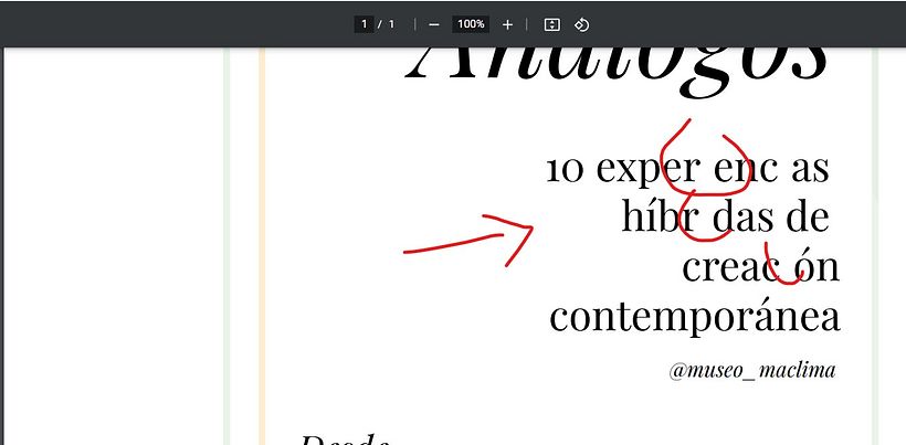 Porque se elimina la letra al pasar de Illustrator a pdf? AYUDA PLEASE :C 1