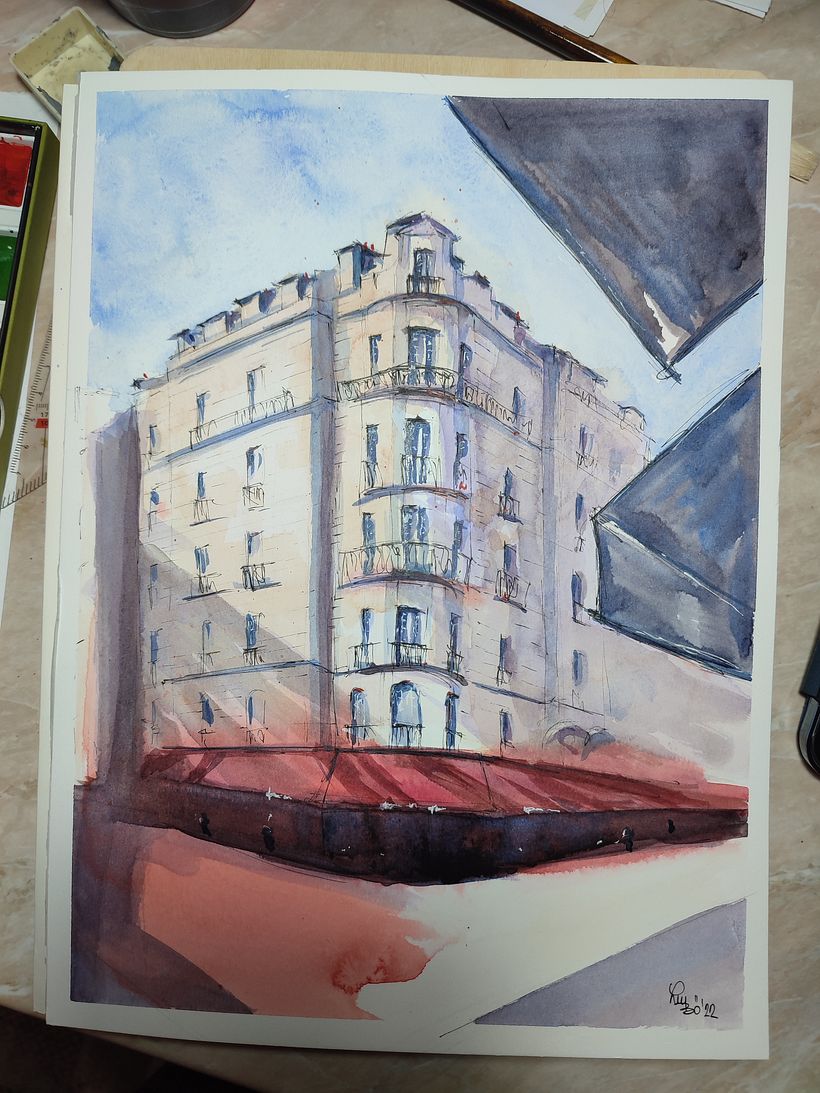 My project for course: Architectural Sketching with Watercolor and Ink 3