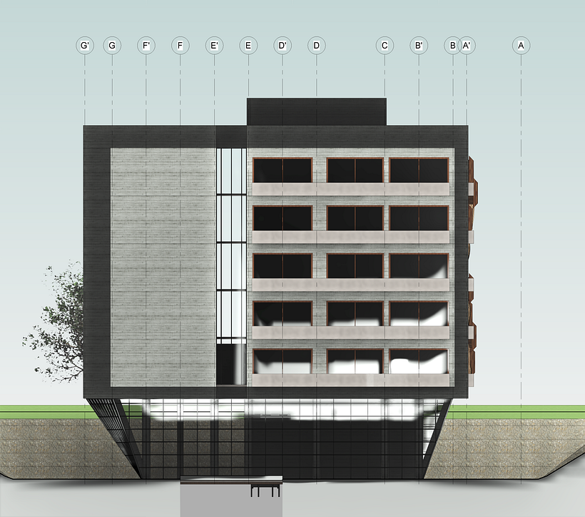 Mi proyecto del curso: Modelado de edificios paramétricos con Revit 2