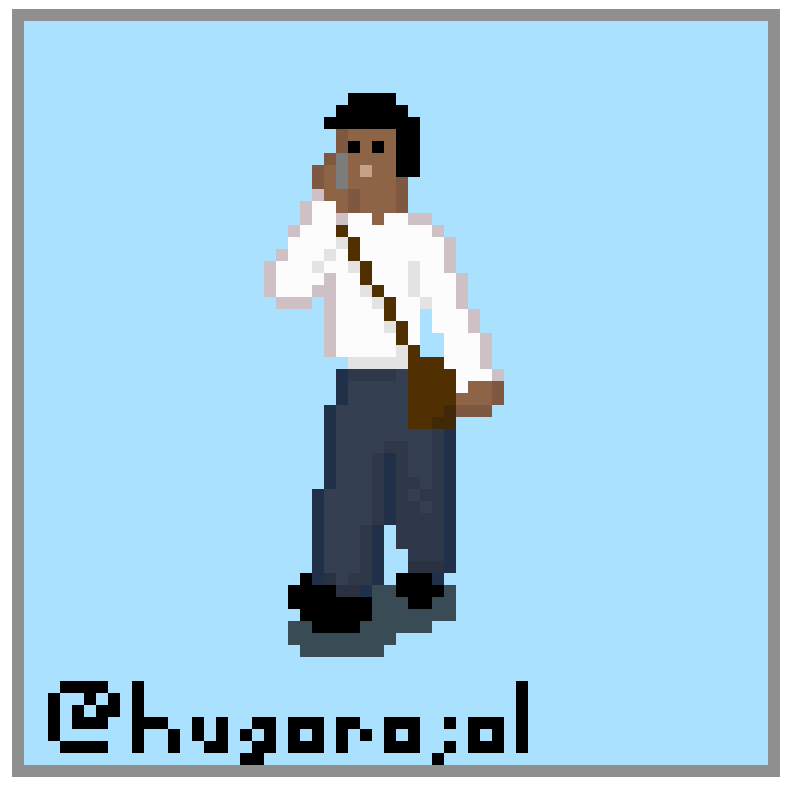 Hombre de negocios. Con sombra, contorno con colores oscuros y detalles.