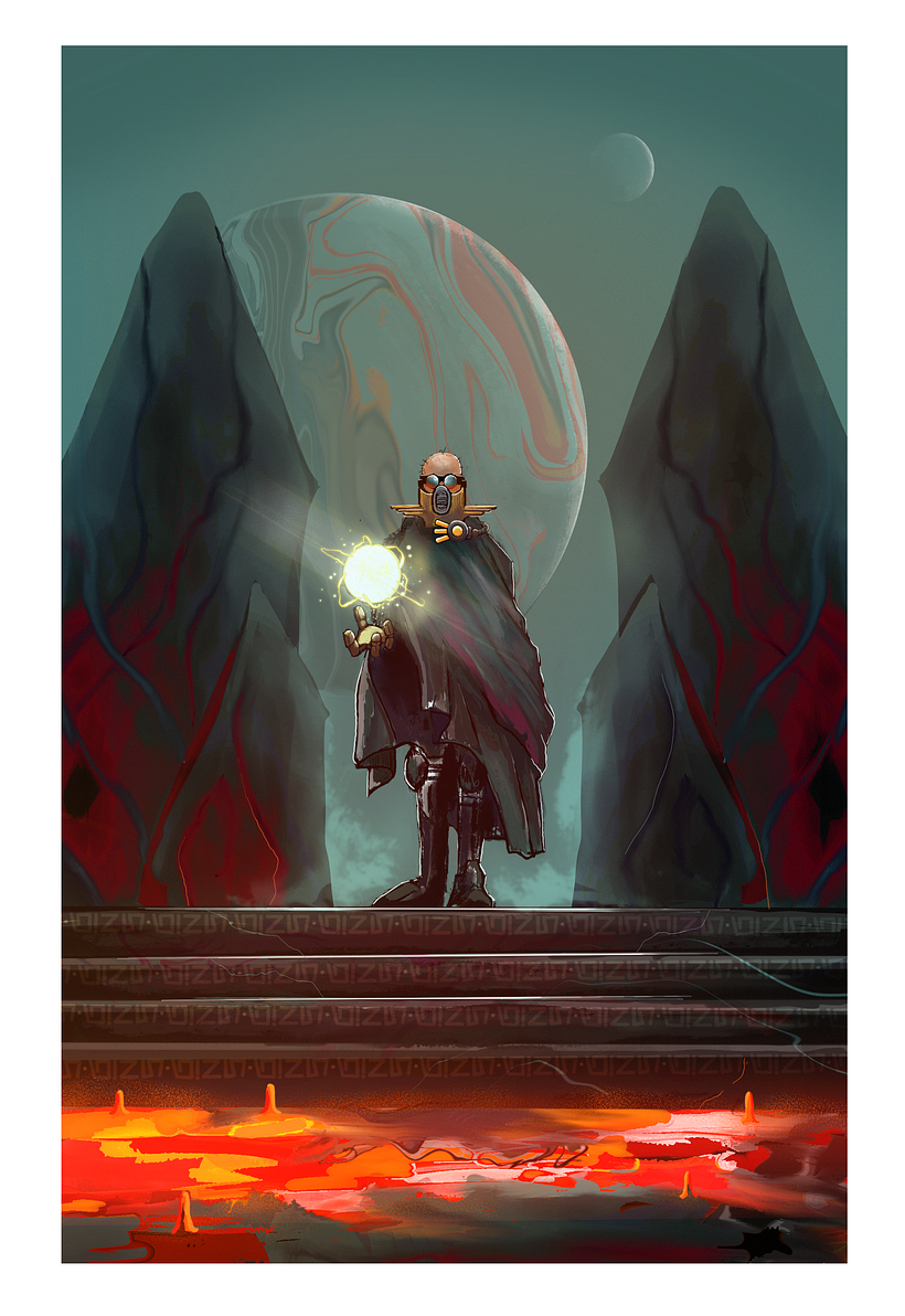 Meu projeto do curso: Ilustração sci-fi e fantasy no Procreate 2