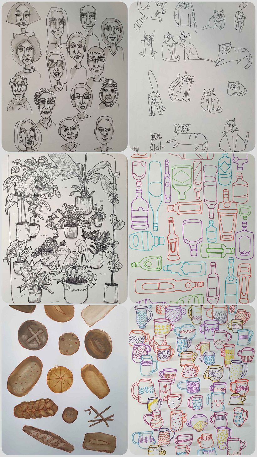 My project for course: Creative Drawing Techniques for Beginners 3