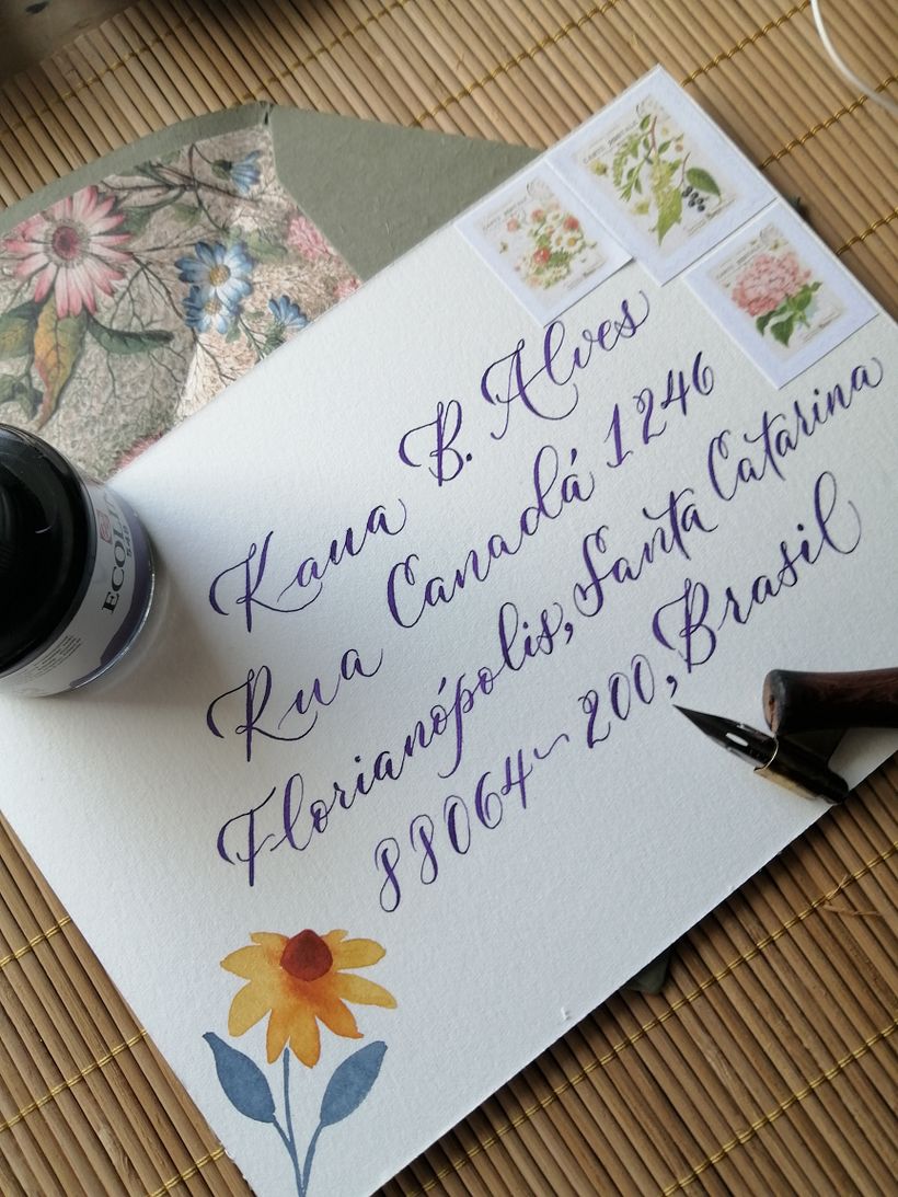 Mi proyecto del curso: Técnicas de caligrafía moderna con plumilla flexible 1