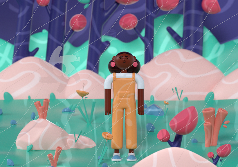 My project for course: Cinema 4D: Bring Playful 3D Illustrations to Life 1