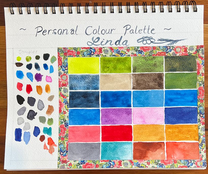 My project for course: Creation of Color Palettes with Watercolor 1
