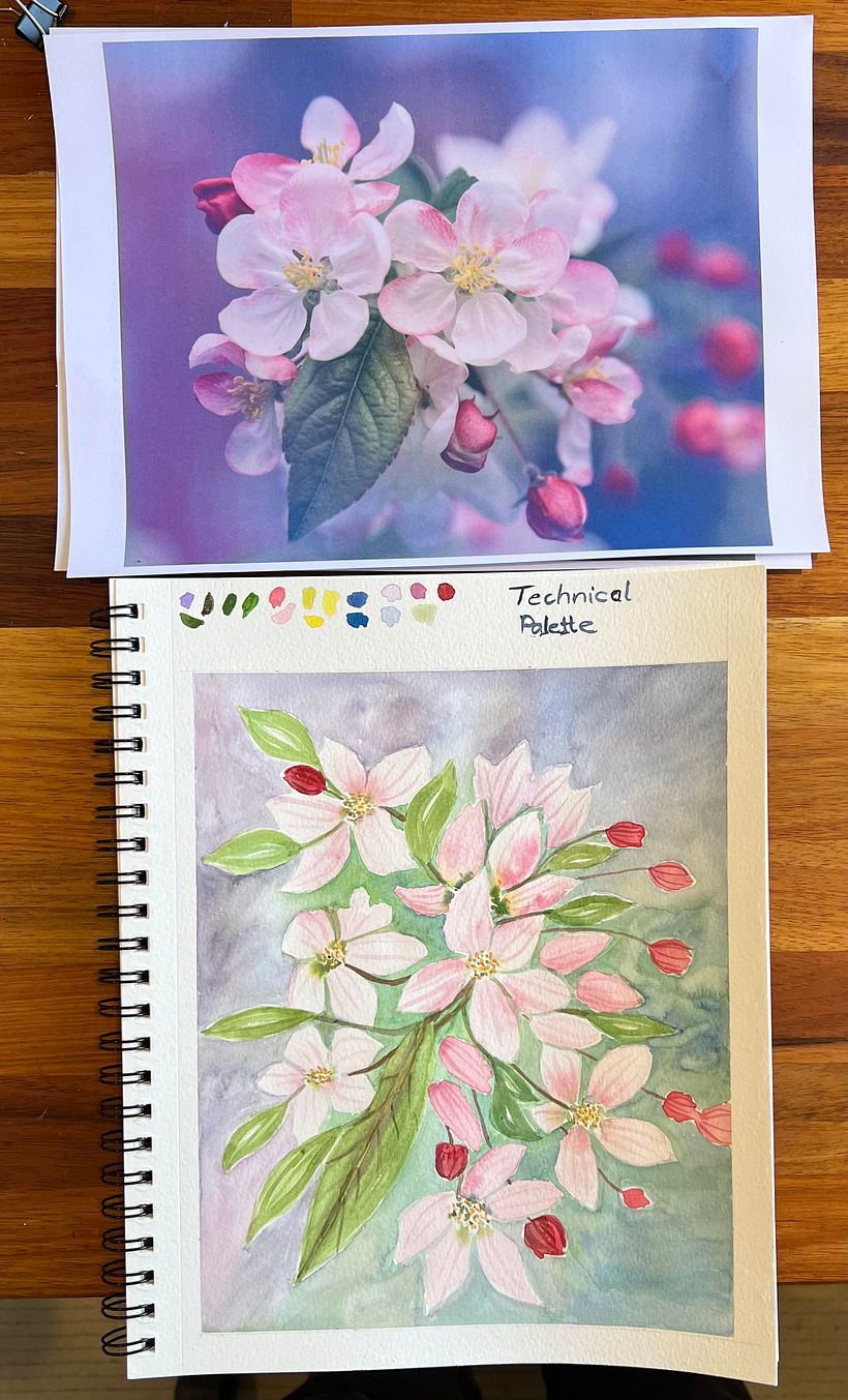 My project for course: Creation of Color Palettes with Watercolor 3