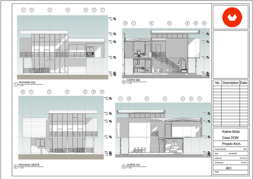 Meu projeto do curso: Projeto arquitetônico 3D e modelagem com Revit 3