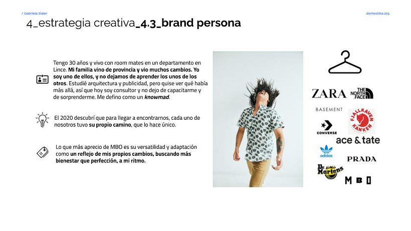 Ahora que tenemos el concepto estratégico, ¿cómo sería nuestra marca si fuera un ser humano?