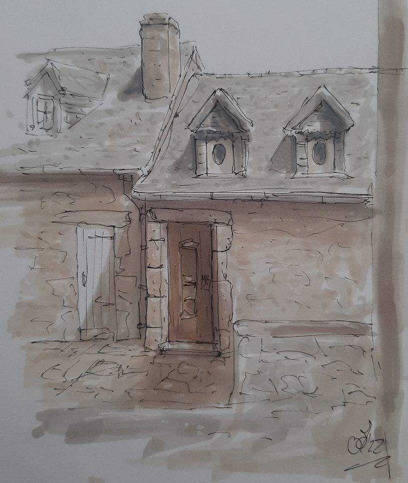 House in Mont Saint Michel