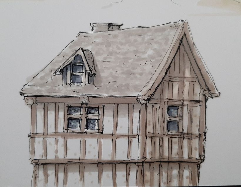 Typical house in Normandy
