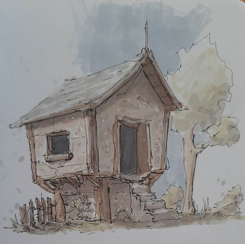 Quick sketch trying out new markers