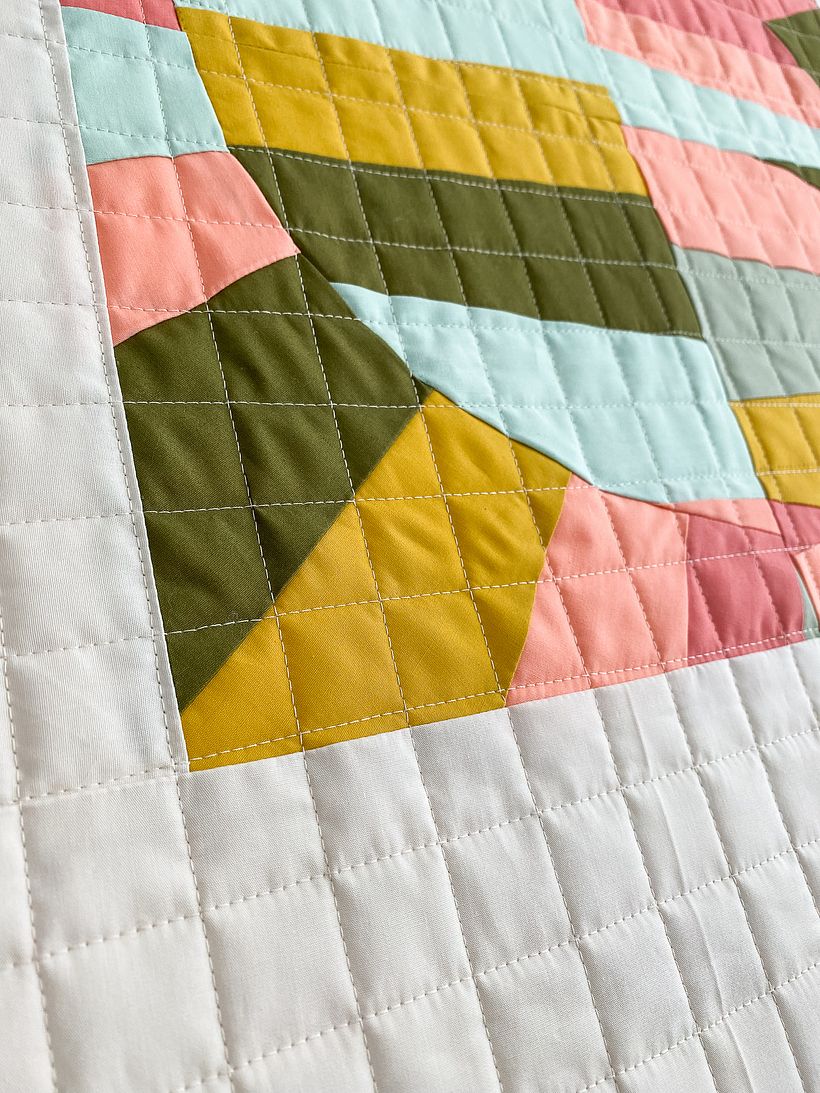 Improv Stripes & Circles Mini Quilt Study  3