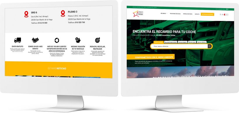 Diseño web Desguaces ElChoque - Design
