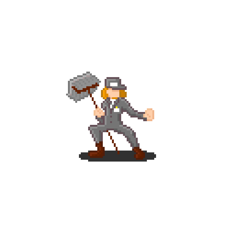 Personaje en escala x6 exportado en PNG