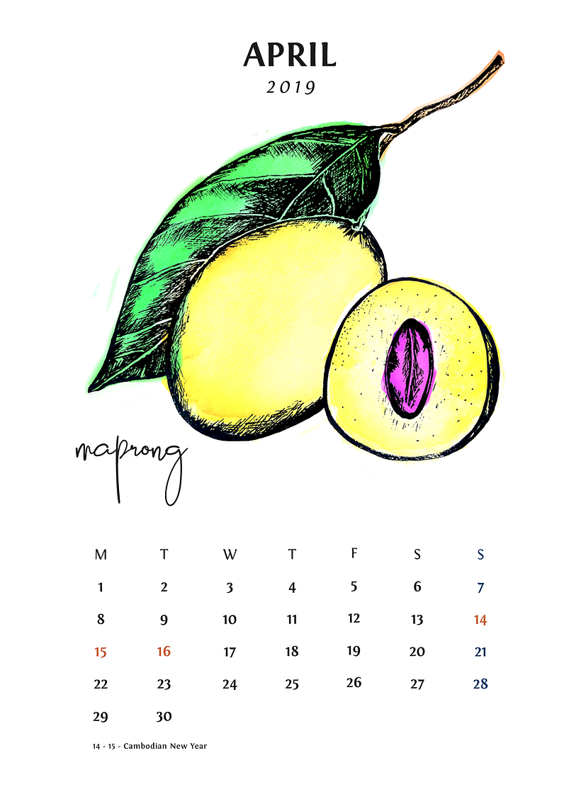 Fruit for Thought - 2019 Calendar Design 2