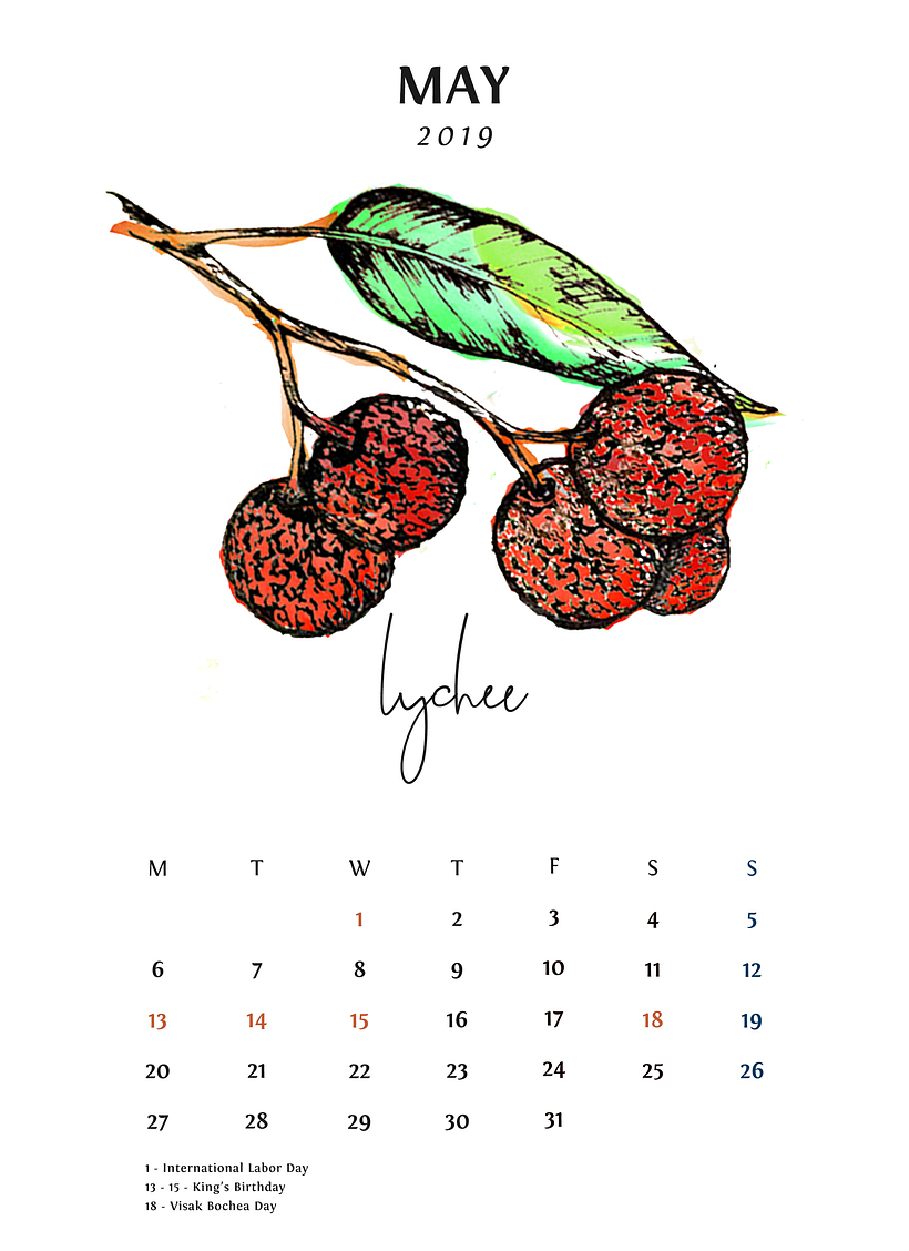 Fruit for Thought - 2019 Calendar Design 5