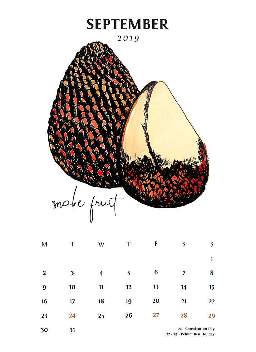Fruit for Thought - 2019 Calendar Design 6