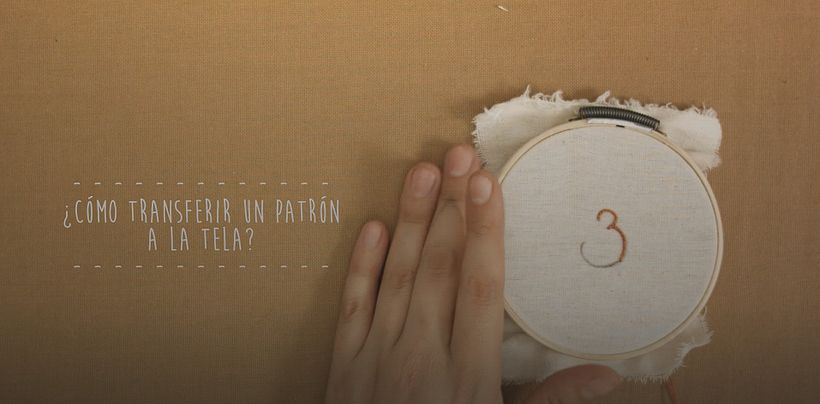 ¿Cómo transferir un patrón a la tela?, de Gimena Romero.