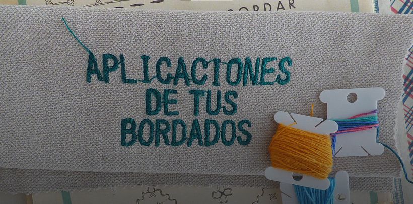 Aplicaciones de tus bordados, de Yolanda Andrés.