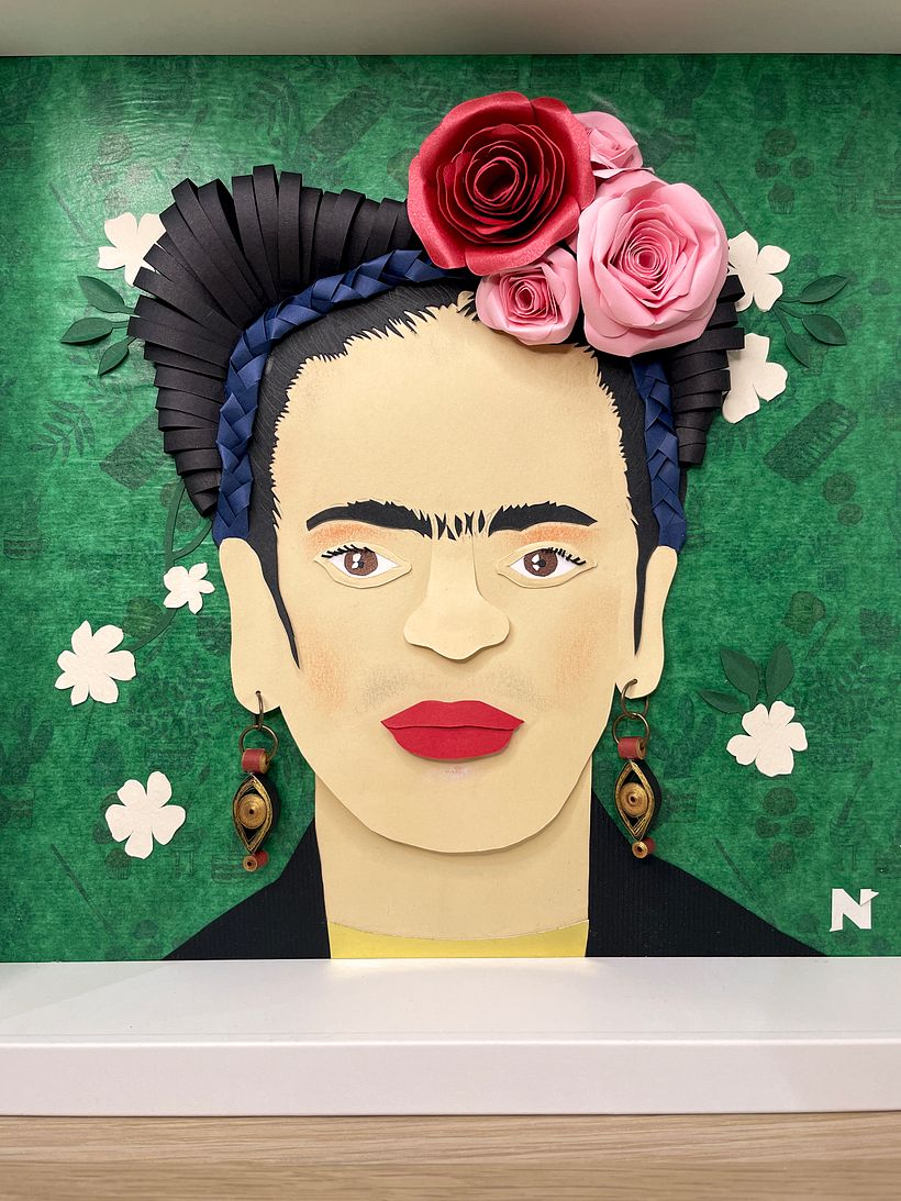 Frida on paper, by @noehlya.