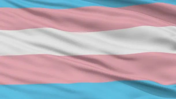 Drapeau Trans Pride.