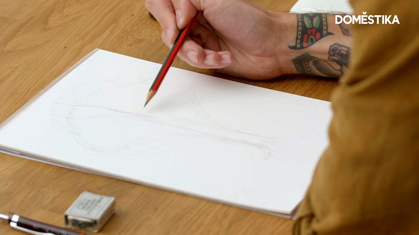 Start by creating the overall shape of your tree, then sketch out branches to give it structure.
