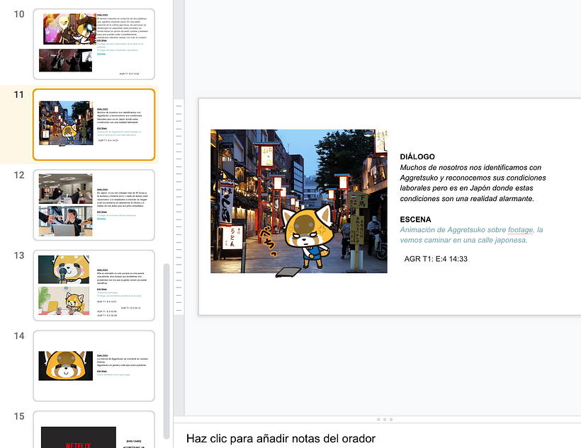Dirección Creativa y Escaleta para introducción de personaje - Netflix LatAm - Aggretsuko 3