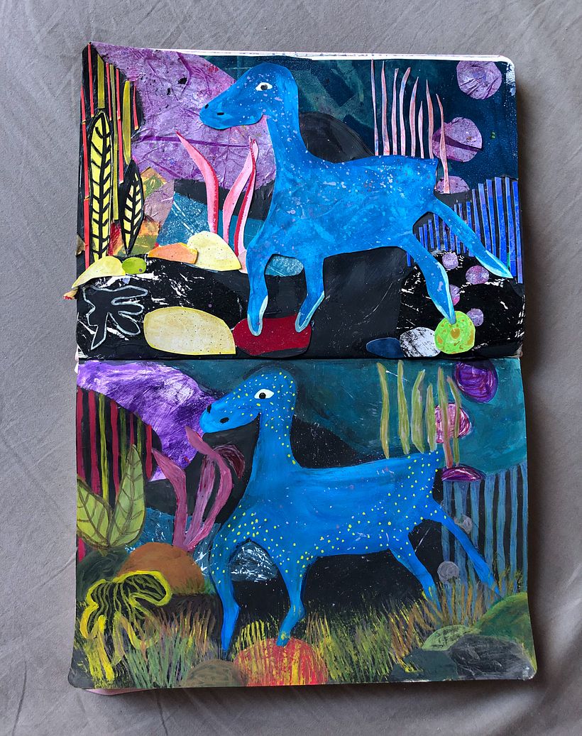 My project for course: Expressive Mixed-Media Illustration: Find Your Creative Flow 1