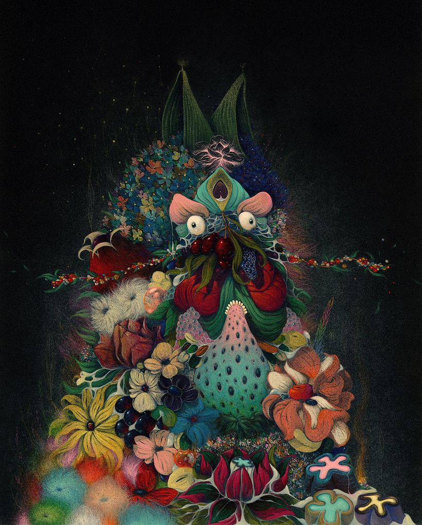 Detalle de "Garden creature II"