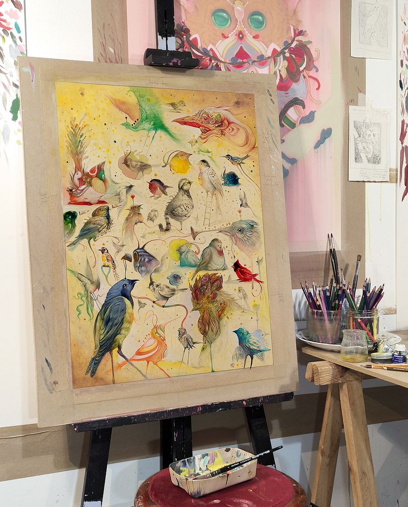 Foto del proceso en el estudio