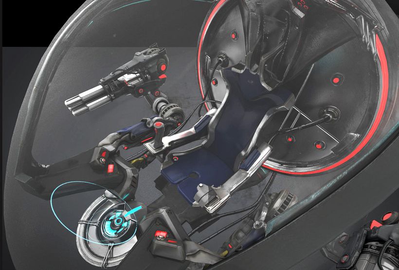 Spaceship Cockpit Concept - Sony XDG and D3T a Keywords Studio. 2