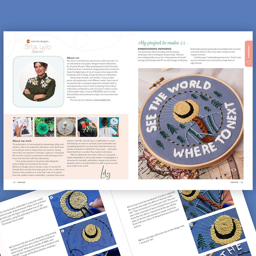 "Embroidery memories" para STICH LIFE MAGAZINE - Embroidery