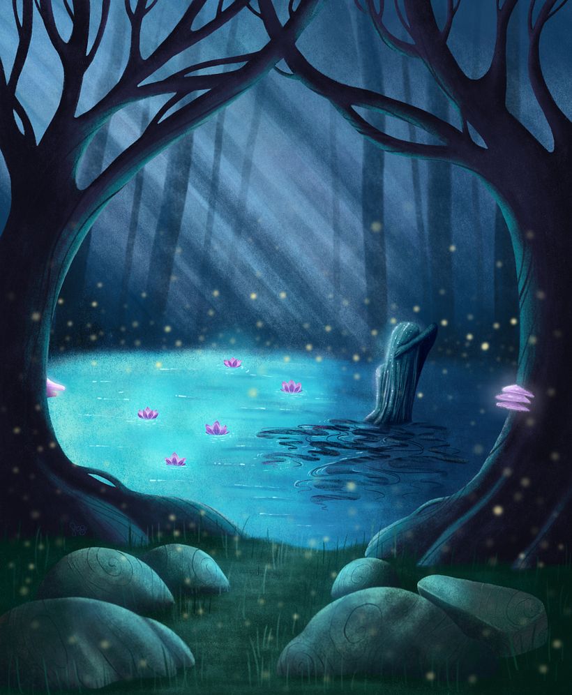 ..I painted the whole illustration