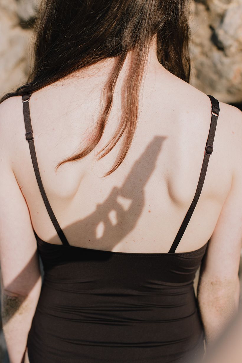 Jugué mucho con las sombras sobre la piel.