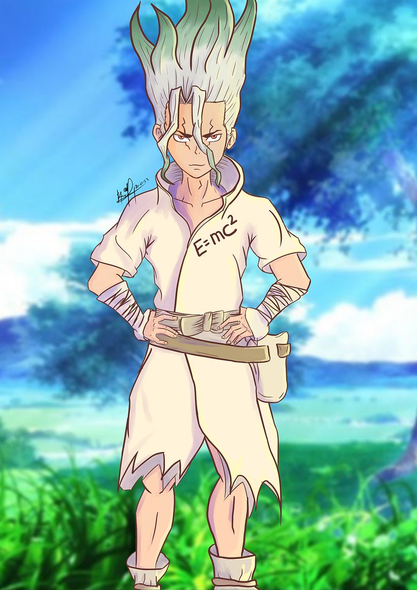 Fan art, Senku Dr Stone. 1