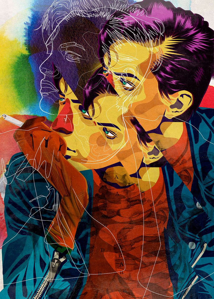 My project for course: Vector portrait with manual textures 7