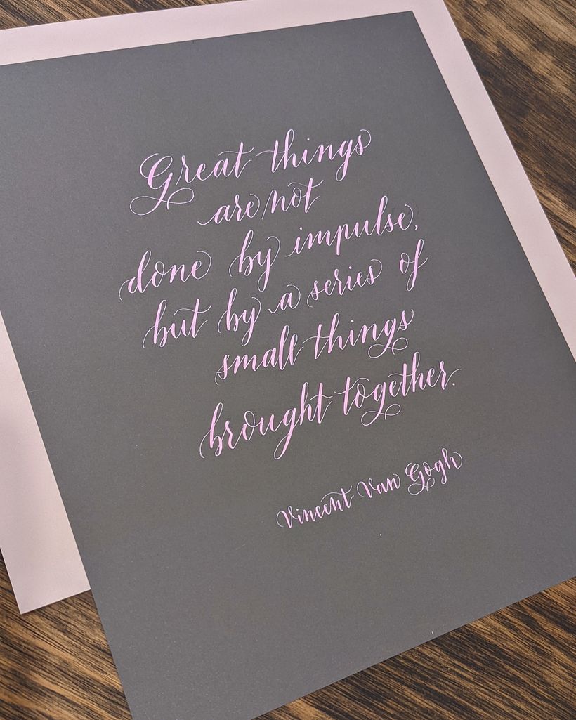 Mi proyecto del curso: Caligrafía moderna: crea letras con formas expresivas 3