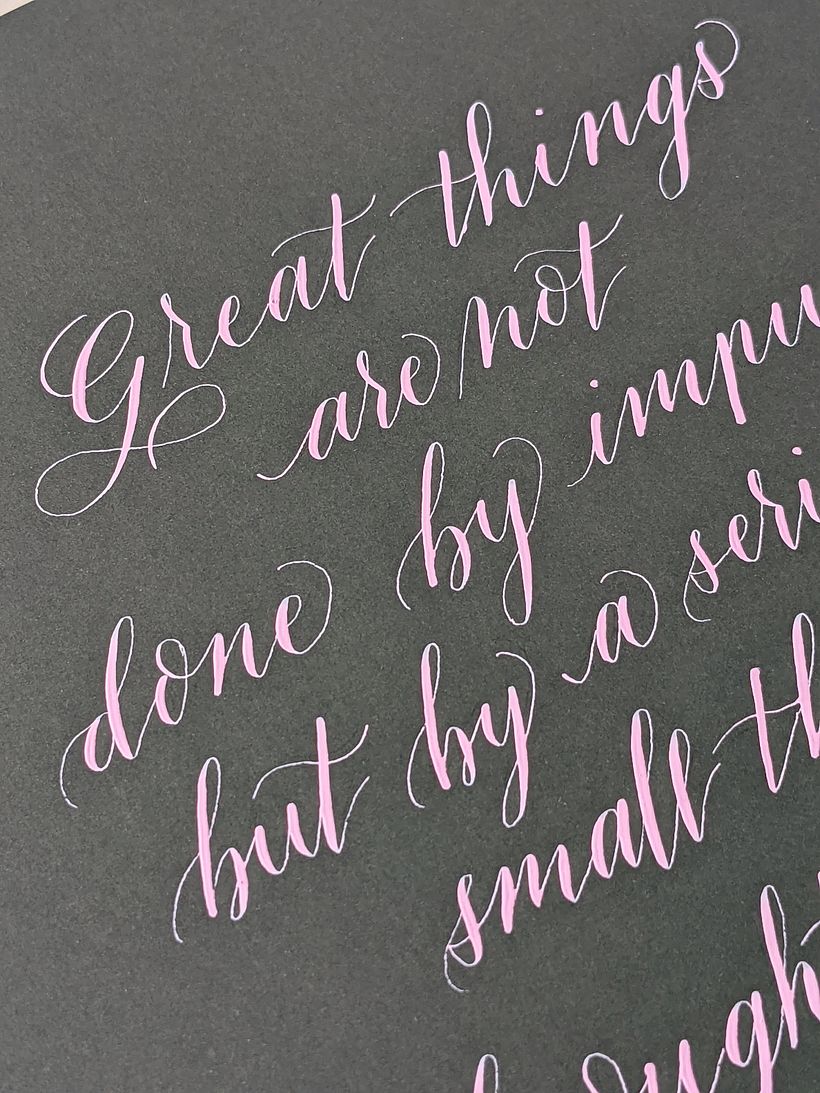 Mi proyecto del curso: Caligrafía moderna: crea letras con formas expresivas 4