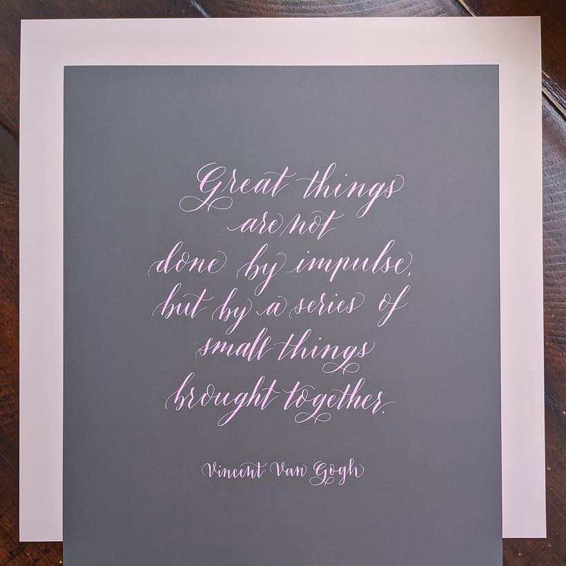 Mi proyecto del curso: Caligrafía moderna: crea letras con formas expresivas 2