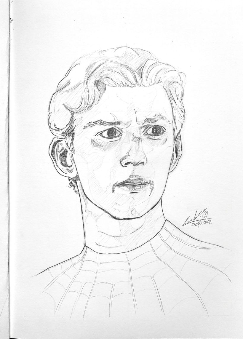 Mi Proyecto del curso: Sketchbook de retrato: explora el rostro humano - Esboçado