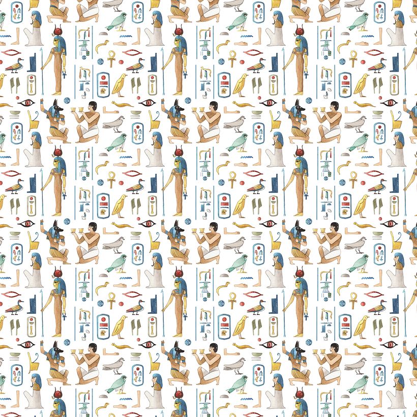 Pattern jeroglíficos