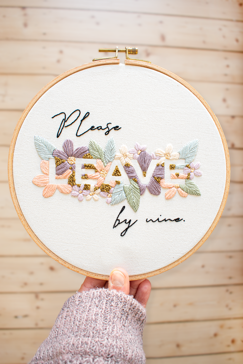 Please leave by nine 1