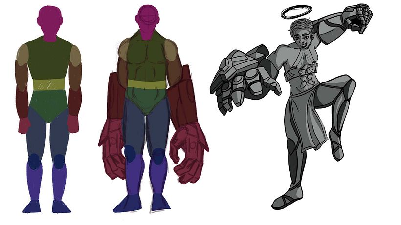 Aplique los conocimientos de deformación, y figura para comenzar la creación de un personaje.